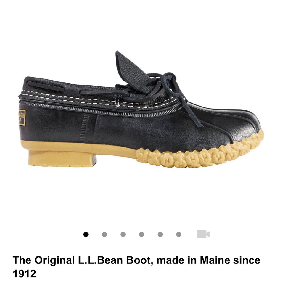 L.L. Bean rubber moc rain boots (please read description for size information.)